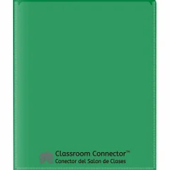 C-Line® Classroom Connector Folders, Letter Size, Assorted Colors, Pack Of 6