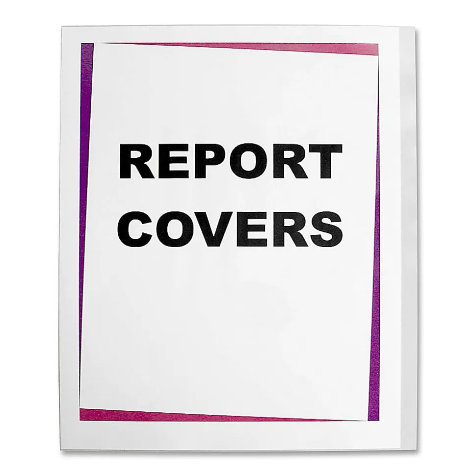 C-Line® Clear Report Covers, 8 1/2" x 11", Box Of 100