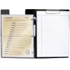 C-Line Clipboard Folders, 8-1/2" x 11", Black, Pack Of 12 Folders