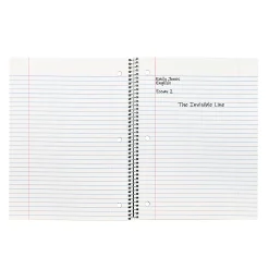 C-Line College Rule Spiral Notebooks, 8" x 10-1/2", 70 Sheets, Assorted Colors, Pack Of 24 Notebooks