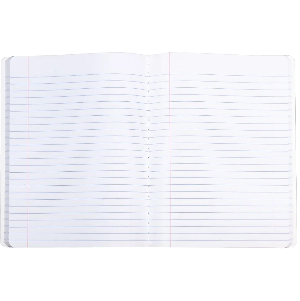 C-Line Composition Notebooks, 7-1/2" x 9-3/4", Wide Rule, 100 Sheets, Black Marble, Pack Of 12 Notebooks