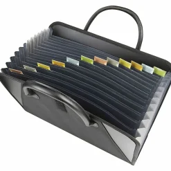 C-Line® Expanding File With Handles, Letter Size, Black