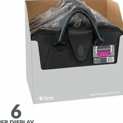 C-Line® Expanding File With Handles, Letter Size, Black