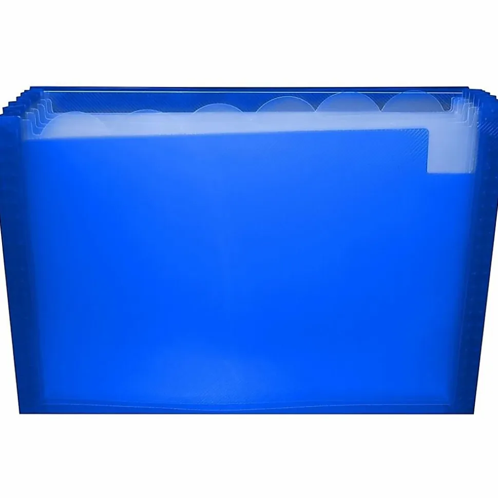 C-Line® 7-Pocket Expanding File, Letter Size, Blue
