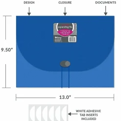 C-Line® 7-Pocket Expanding File, Letter Size, Blue