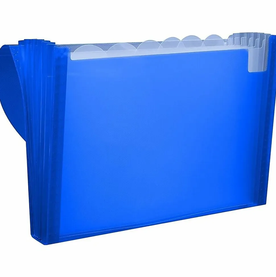 C-Line® 7-Pocket Expanding File, Letter Size, Blue