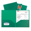 C-Line 2-Pocket Poly Portfolios, Letter Size, Green, Pack Of 25 Portfolios