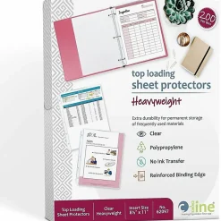 C-Line® Polypropylene Top-Loading Sheet Protectors, 8 1/2