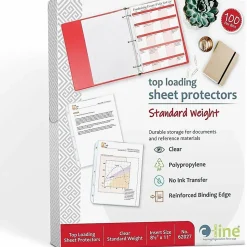 C-Line® Polypropylene Top-Loading Sheet Protectors, 8 1/2