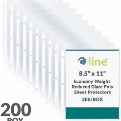 C-Line® Polypropylene Top-Loading Sheet Protectors, 8 1/2