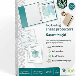C-Line® Polypropylene Top-Loading Sheet Protectors, 8 1/2