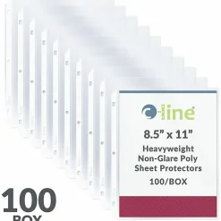 C-Line® Polypropylene Top-Loading Sheet Protectors, 8 1/2