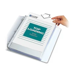 C-Line® Polypropylene Top-Loading Sheet Protectors, 8 1/2