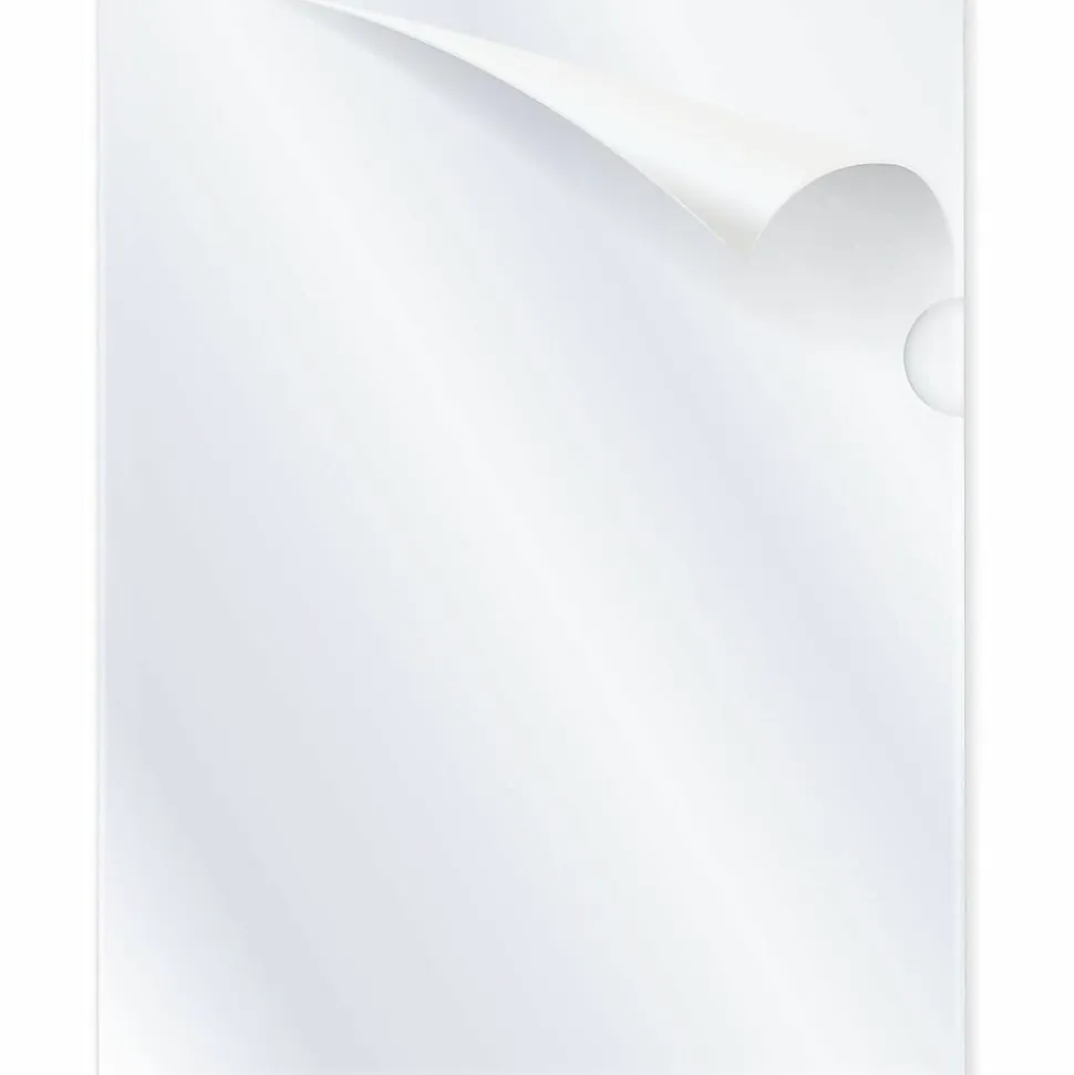 C-Line® Project Folders, Letter Size (8 1/2" x 11"), 70% Recycled, Clear, Box Of 25
