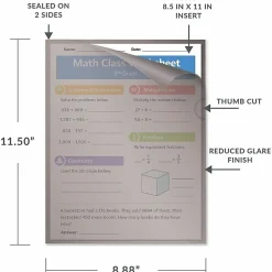 C-Line® Project Folders, Letter Size (8 1/2