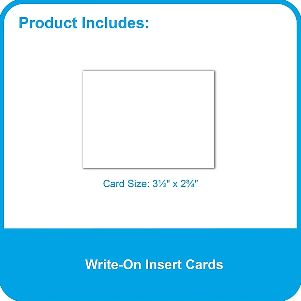 C-Line Self-Adhesive Labeling Pockets With Inserts, 3-3/4" x 3", Clear, Pack Of 25 Pockets/Inserts, Set Of 2 Packs