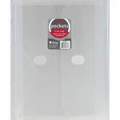C-Line Super Heavyweight Poly Binder Pockets - Clear, Side Loading, 11 x 8-1/2, 5/PK, 57537