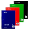 C-Line Wide Rule Spiral Notebooks, 8" x 10-1/2", 1 Subject, 70 Sheets, Assorted Colors, Case Of 24 Notebooks
