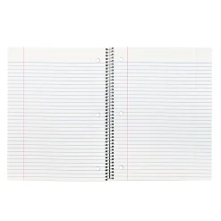 C-Line Wide Rule Spiral Notebooks, 8" x 10-1/2", 1 Subject, 70 Sheets, Assorted Colors, Case Of 24 Notebooks