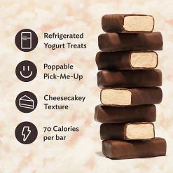 Clio Snacks Salted Caramel Mini Greek Yogurt Bars, 0.78 Oz, Total Qty 48