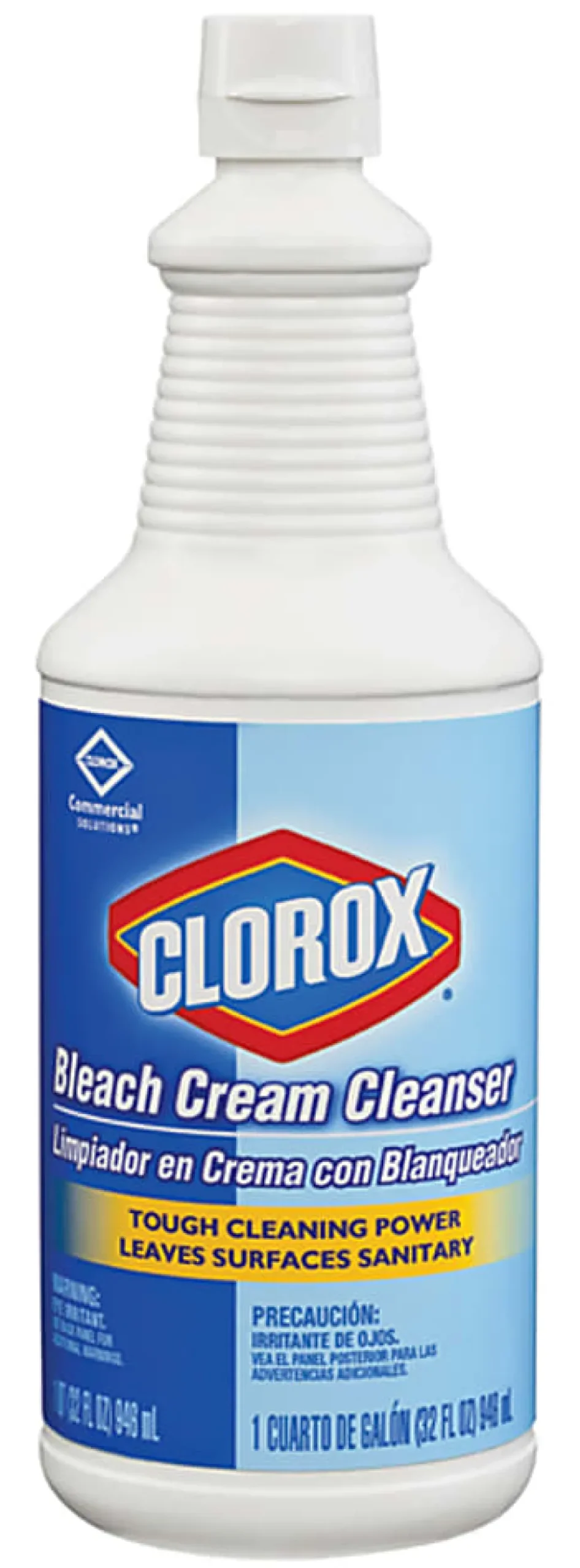 Clorox Bleach Cream Cleanser - Cream Cleanser - 32 fl oz (1 quart) - 8 / Carton - Clear