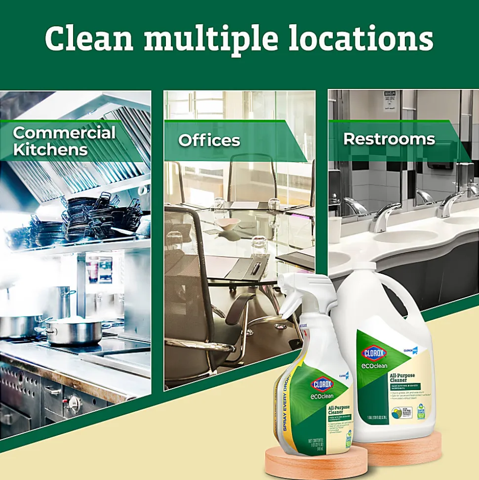 Clorox CloroxPro EcoClean All-Purpose Cleaner Spray Bottle, 128 Fl Oz