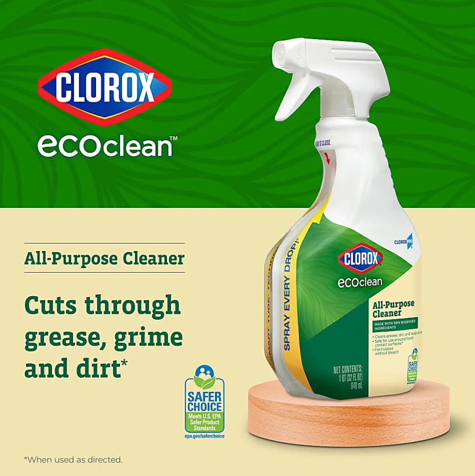 Clorox CloroxPro EcoClean All-Purpose Cleaner Spray Bottle, 128 Fl Oz