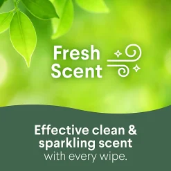 Clorox® Disinfecting Bleach Free Cleaning Wipes, Fresh Scent, 35 Wipes Per Canister, Box Of 12 Canisters