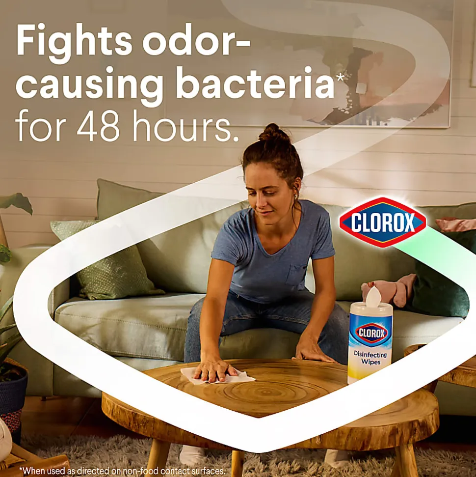 Clorox® Disinfecting Bleach Free Cleaning Wipes, Fresh Scent, 35 Wipes Per Canister, Box Of 12 Canisters