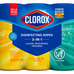 Clorox Disinfecting Cleaning Wipes Value Pack, 35 Count Each, Pack of 3