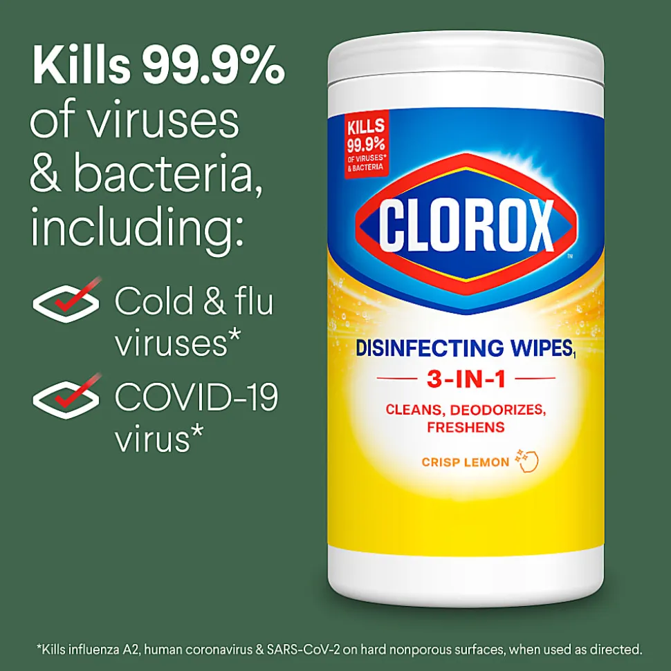 Clorox Disinfecting Cleaning Wipes Value Pack, 35 Count Each, Pack of 3