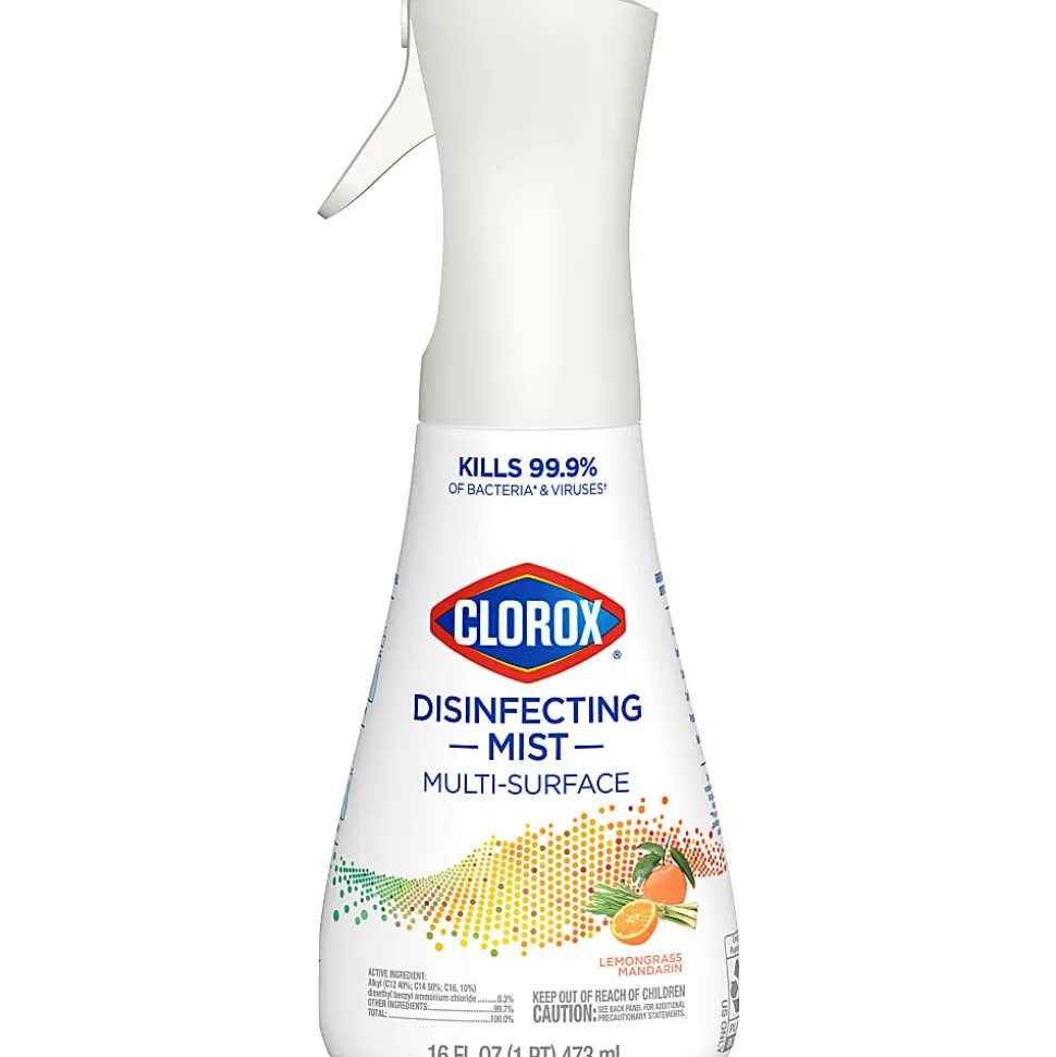 Clorox® Disinfecting Mist Multi-Surface Spray, Lemongrass Mandarin, 16 Fl Oz