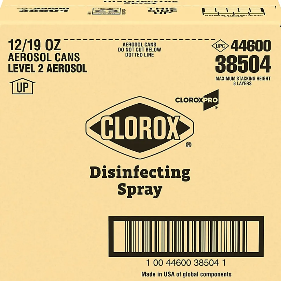 Clorox® Disinfecting Spray, Fresh Scent, 19 Oz Bottle, Case Of 12