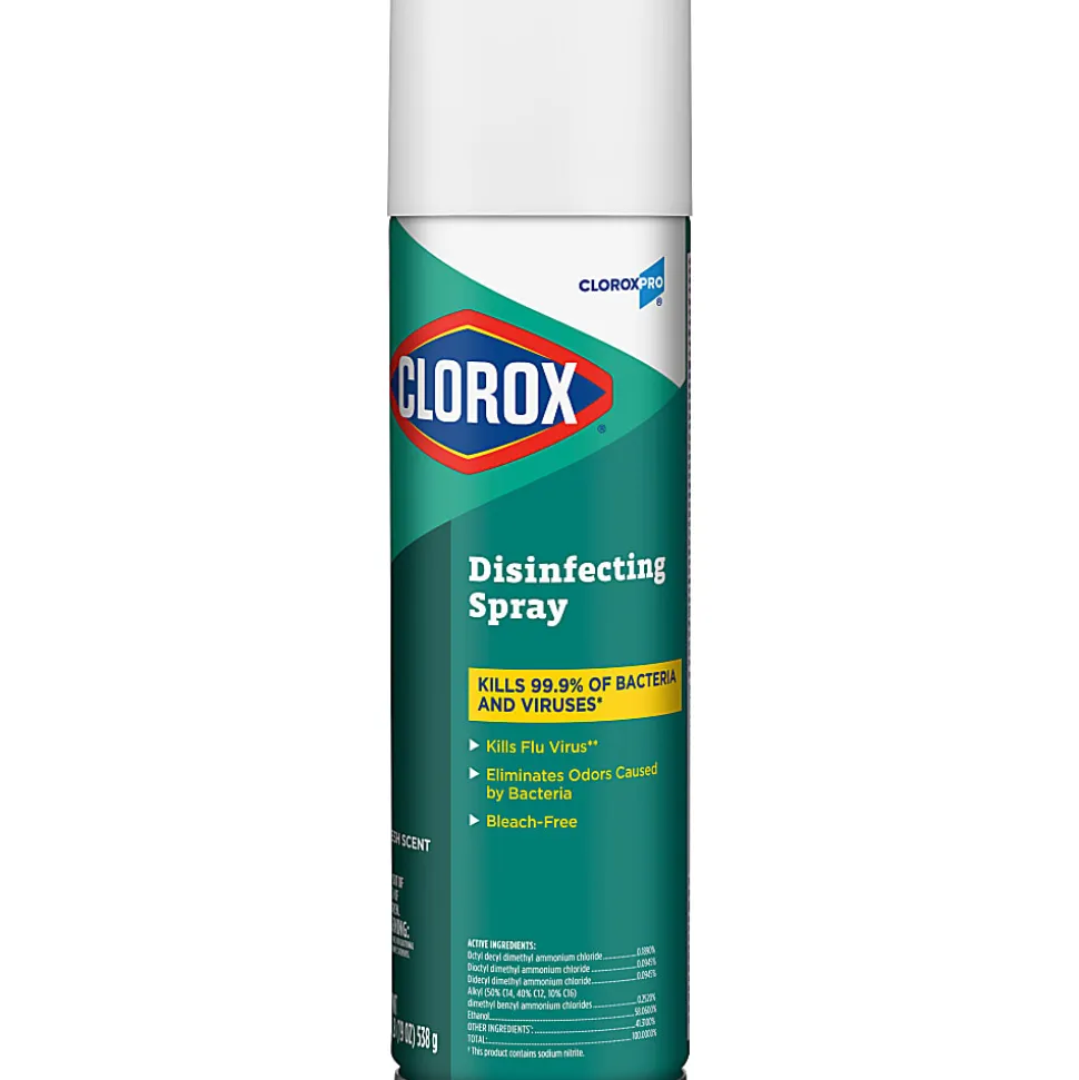Clorox® Disinfecting Spray, Fresh Scent, 19 Oz Bottle, Case Of 12