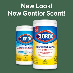 Clorox® Disinfecting Wipes, Bleach Free Cleaning Wipes – Crisp Lemon - 75 Count (Pack of 6)