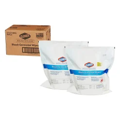 Clorox Healthcare Bleach Germicidal Wipes, 12