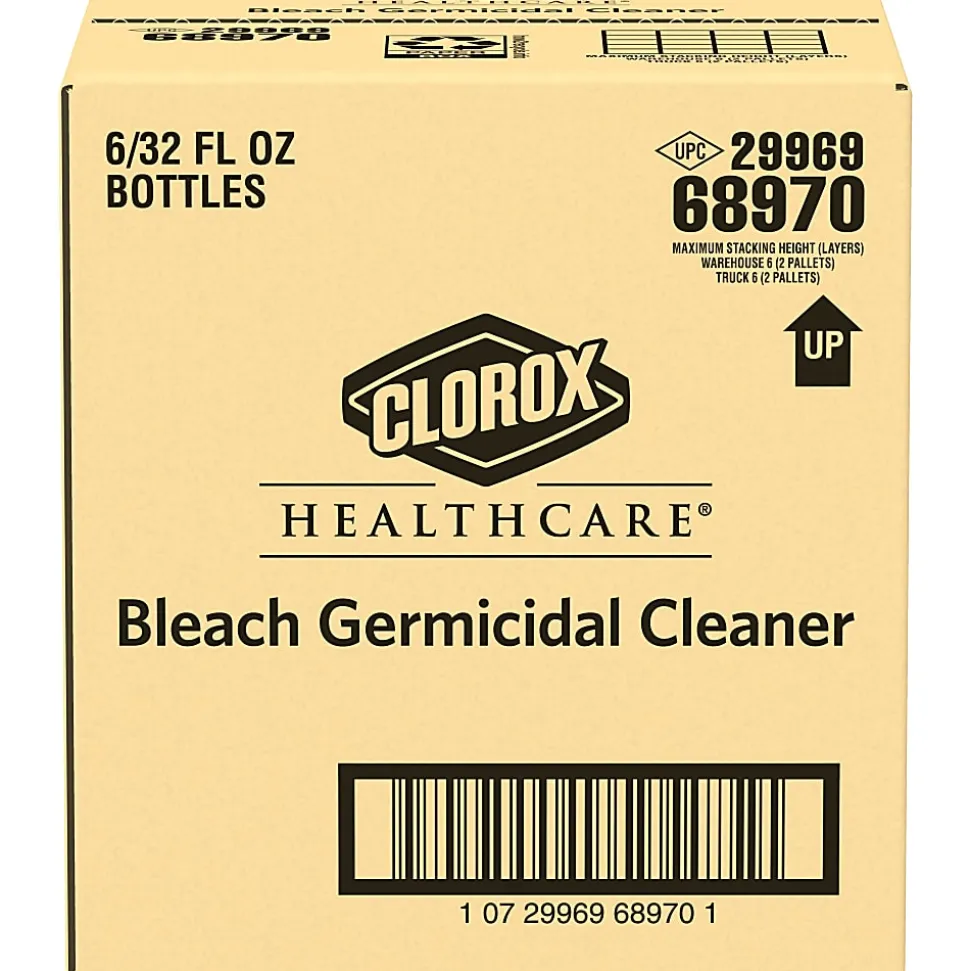 Clorox Healthcare® Bleach Germicidal Cleaner Spray, 32 Ounces Each (Pack of 6)