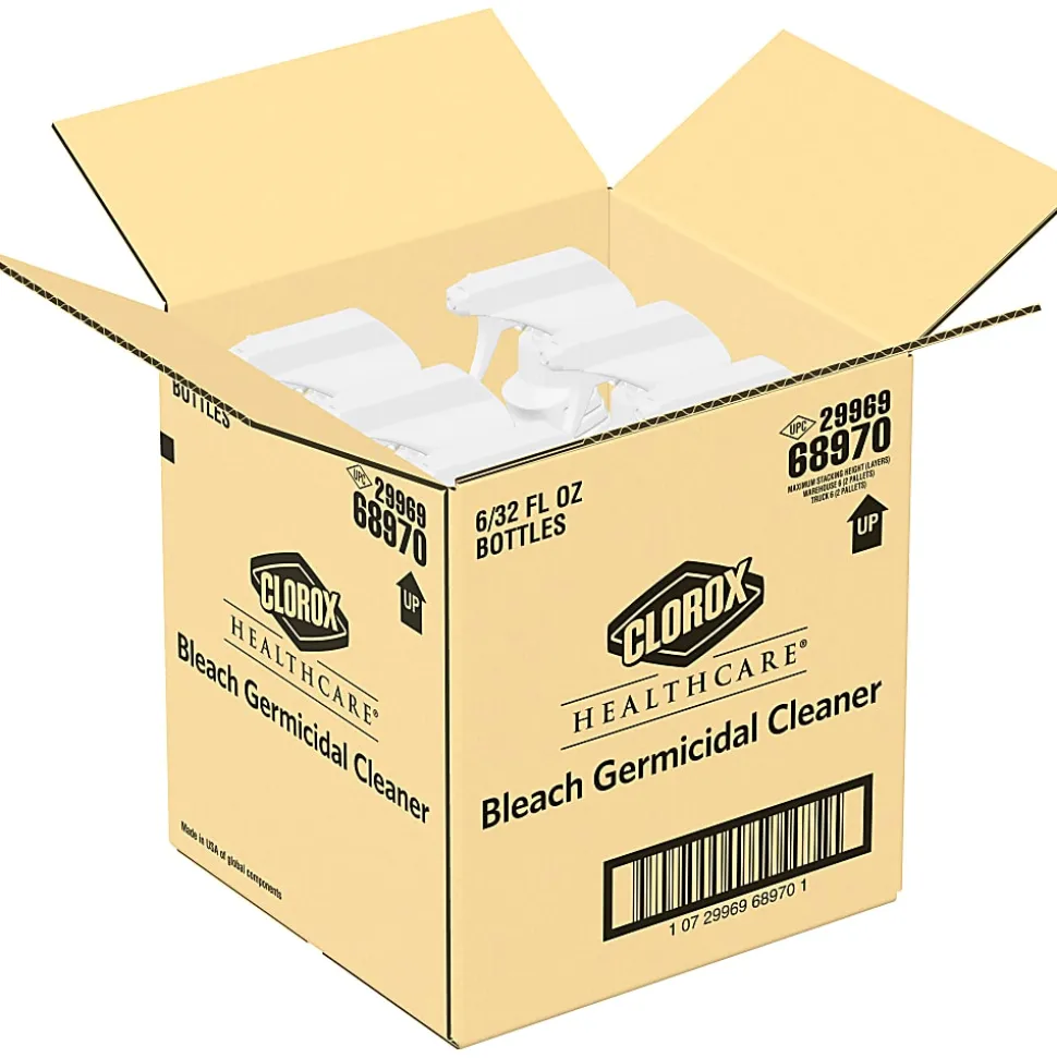 Clorox Healthcare® Bleach Germicidal Cleaner Spray, 32 Ounces Each (Pack of 6)
