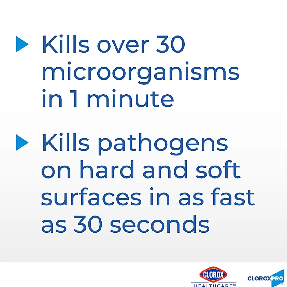 Clorox® Healthcare® Hydrogen Peroxide Disinfecting Wipes, 12" x 11", Pack Of 185