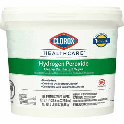 Clorox® Healthcare® Hydrogen Peroxide Disinfecting Wipes, 11