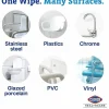 Clorox Healthcare Hydrogen Peroxide Cleaner Disinfectant Wipes, 5-3/4" x 6-3/4", 155 Wipes Per Tub, White, Carton Of 6 Tubs