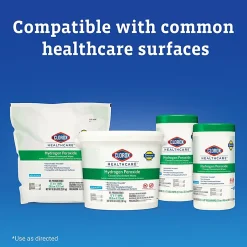 Clorox Healthcare Hydrogen Peroxide Cleaner Disinfectant Wipes, 5-3/4