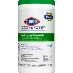 Clorox® Healthcare® Hydrogen Peroxide Wipes, Canister Of 155 Wipes