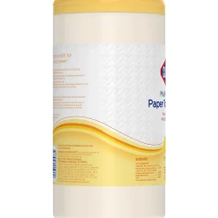 Clorox Paper Towel Wipes, 6-5/8" x 8-1/4", Lemon Verbena Scent, White, Canister Of 75 Wipes