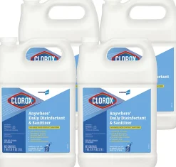 CloroxPro™ Anywhere® Daily Disinfectant and Sanitizing Bottle, 128 Ounces (Pack of 4)