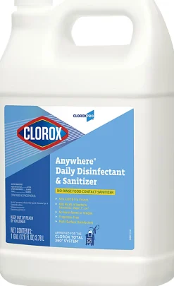CloroxPro™ Anywhere® Daily Disinfectant and Sanitizing Bottle, 128 Ounces (Pack of 4)