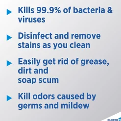 CloroxPro™ Clorox Clean-Up Disinfectant Cleaner with Bleach Refill, 128 Oz, Pack Of 4