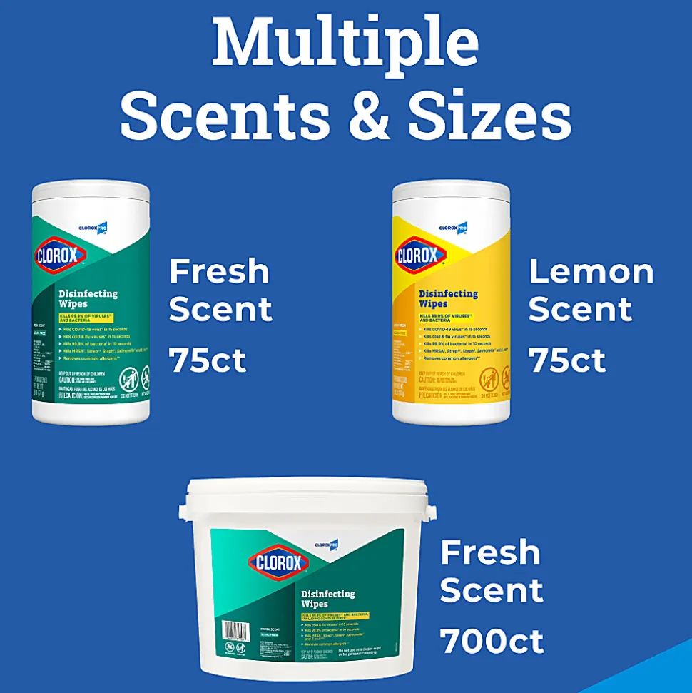 CloroxPro™ Clorox Disinfecting Wipes, Fresh Scent, Pack Of 700 Wipes