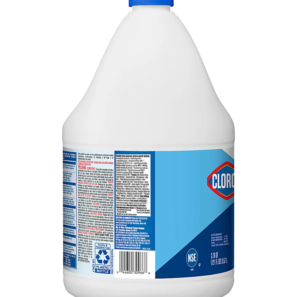 CloroxPro™ Clorox® Germicidal Bleach, Concentrated, 121 Ounce Bottle, Pack of 3 (30966)