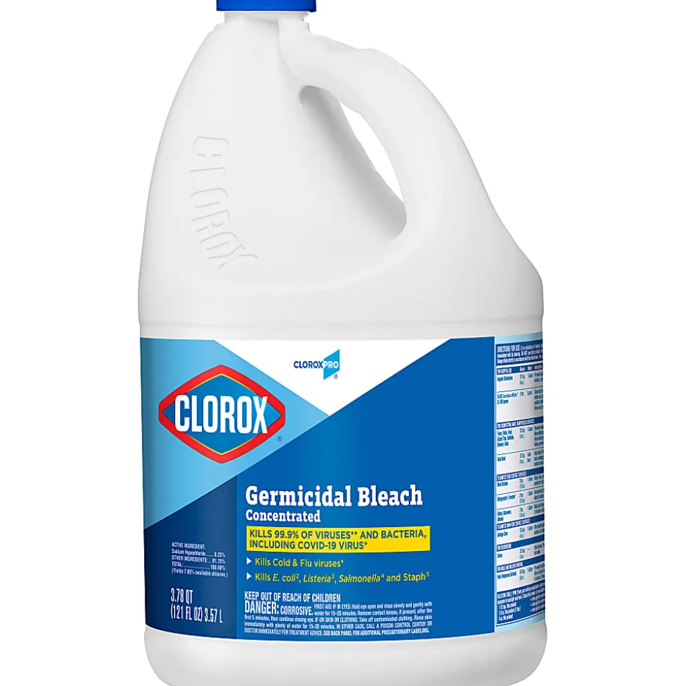 CloroxPro™ Clorox® Germicidal Bleach, Concentrated, 121 Ounce Bottle, Pack of 3 (30966)